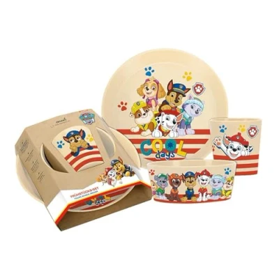 Afbeelding van Koziol Kinderservies Connect Paw Patrol Creme 3 Delig
