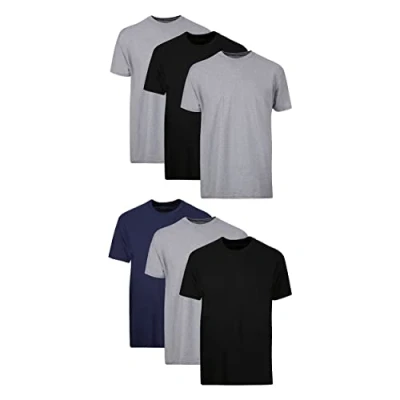 Image de Hanes Lot de 6 maillots corps pour homme, noir/gris, XXL