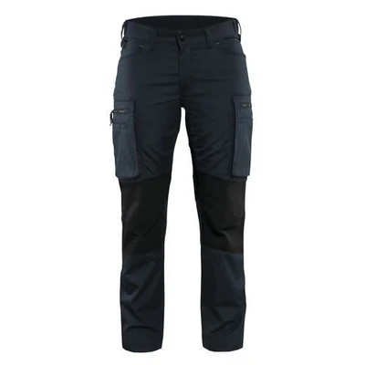 Image de Pantalon services stretch femme marine foncé/noir