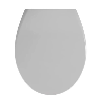 Afbeelding van Wenko Toiletzitting Samos in lichtgrijs, Duroplast, 37,5 x 44,5 10 cm