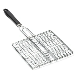 Afbeelding van BBQ Hamburgergrill Chroom/Zwart