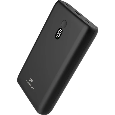 Afbeelding van iMoshion® Laptop Powerbank 20000 mAh Snellader &amp; batterij LED display USB C A 100 Watt Zwart