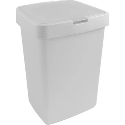 Afbeelding van Sunware Delta prullenbak klep 25L wit 32,3 x 28,1 45,2 cm