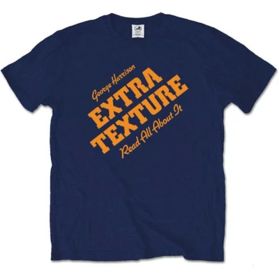 Afbeelding van George Harrison Extra Texture Heren T shirt M Blauw