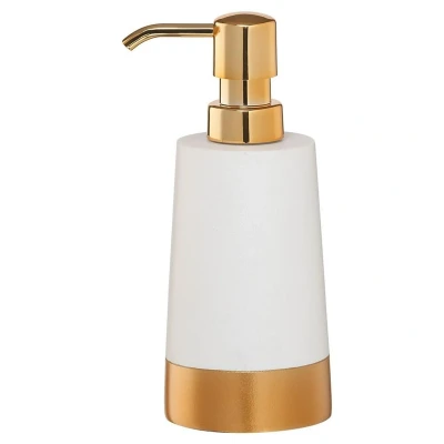 Afbeelding van Sealskin Glossy Zeepdispenser Polyresin Goud/Wit