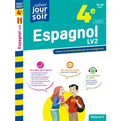 Image de Espagnol 4e LV2 Cahier Jour Soir