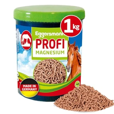 Afbeelding van Eggersmann Mein Pferdefutter Professioneel magnesium 1 kg voedingssupplement voor paarden ter ondersteuning van spieren en ontspanning concentraat met magnesium, tryptofaan B vitaminen