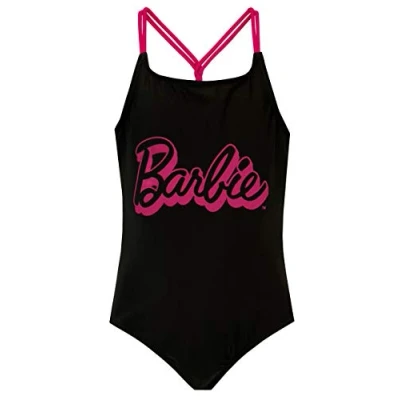 Afbeelding van Barbie Badpak voor Meisjes Eendelige Badpakken Officiële Producten, zwart.