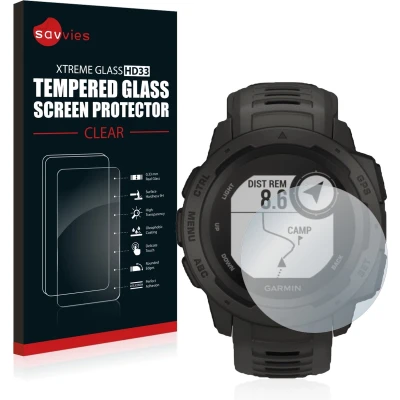 Afbeelding van Savvies Gehard glazen schermbeschermer, Smartwatch beschermfolie, Transparant