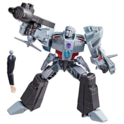 Image de Transformers EarthSpark, figurine Megatron classe Deluxe de 12,5 cm, jouet robot pour enfants, à partir 6 ans