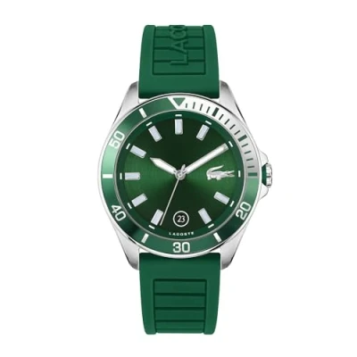 Afbeelding van Lacoste Tiebreaker Collection Analoog kwartshorloge voor heren, met siliconen of roestvrijstalen armband, Groen, Modern