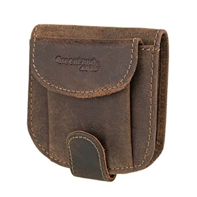 Afbeelding van Greenland Nature Steen portemonnee leer 8 cm