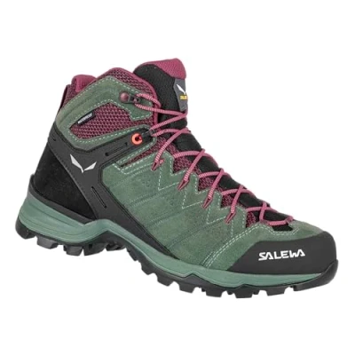 Afbeelding van Salewa WS ALP MATE MID WP Outdoorschoenen, Dames, Maat: 36.5, Duck green road Veloursleer