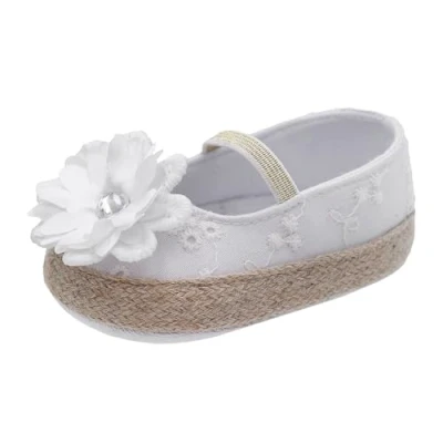 Afbeelding van Chicco Ottina Ballerina&#039;s met enkelbandjes voor kinderen, Maat: 18, White Katoen