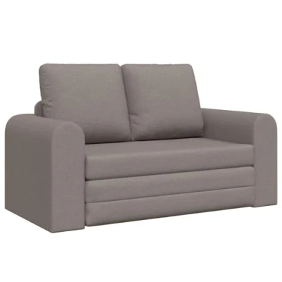 Afbeelding van vidaXL Vloersofa Bed 2 in 1 Taupe 148x71x83 cm Stof