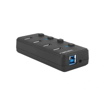 Afbeelding van NATEC HUB USB 3.0 MANTIS 2 4 POORTS MET SCHAKELAAR+VOEDING