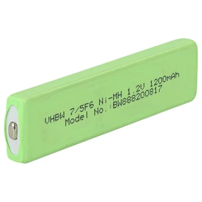 Afbeelding van vhbw Vervangende batterijcellen voor Sony NC 4WM, 5WM, 6WM, NH10WM draagbare speler, Minidisc (1100 mAh, 1,2 V, NiMH), topknop, 7/5F6