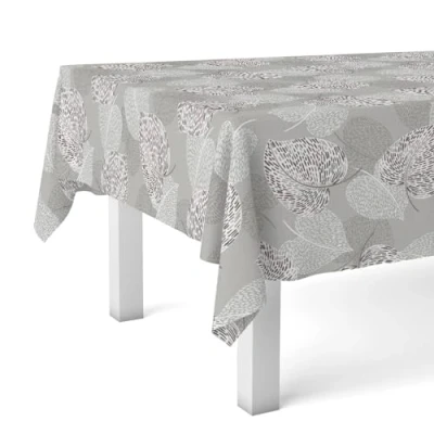 Afbeelding van Martina Home Tafelkleed van wasdoek, SIL, 200 x 140 cm, grijs
