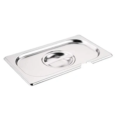 Afbeelding van Vogue RVS deksel met lepeluitsparing GN 1/4