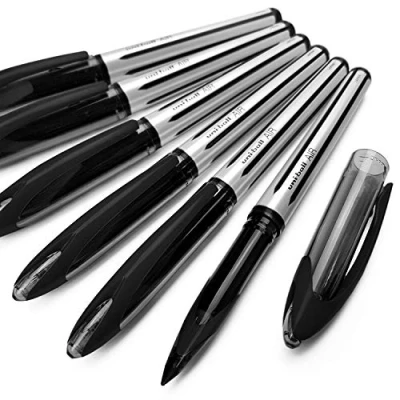 Afbeelding van Uni Ball UBA 188 L rollerball met fijne punt, 0,7 mm, zwart, 12 stuks