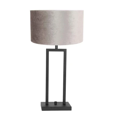 Afbeelding van Steinhauer Stang tafellamp grijs metaal 55 cm hoog