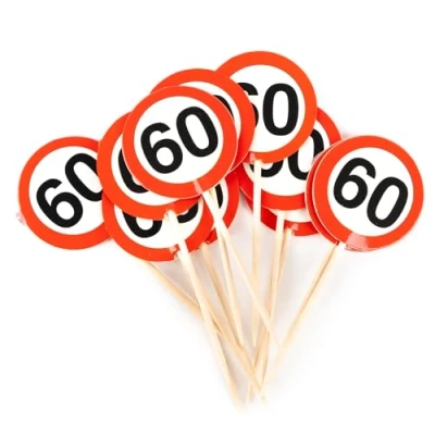 Afbeelding van 60e verjaardag decoratie tafeldecoratie voor vrouwen 60 jaar Tiwoca