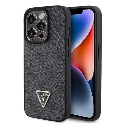 Afbeelding van Guess 4G Triangle Logo Back Case voor Apple iPhone 15 Pro Max (6.7&quot;) Grijs
