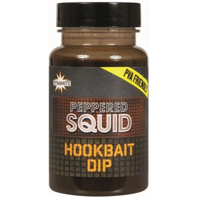 Afbeelding van Dynamite Baits Peppered Squid Dip Liquid (100ml) Boilie flavours