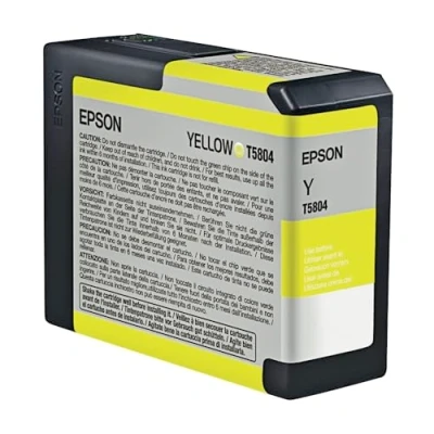 Afbeelding van Epson T5804 (C13T580400) Inktcartridge Geel