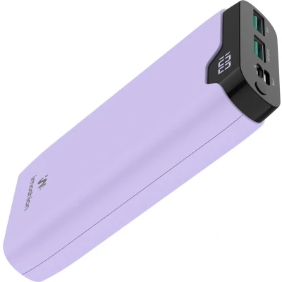 Afbeelding van imoshion® Powerbank 20000 mAh Snellader 22.5W USB C &amp; A Geschikt voor o.a. Apple iPhone en Samsung Lila