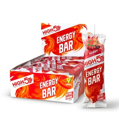 Afbeelding van HIGH5 Energy Bar Real Fruits Zachte reep zonder kunstmatige zoetstoffen, 12 x 55 g