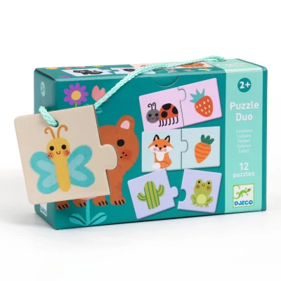 Afbeelding van Djeco puzzel duo kleuren 12x2st