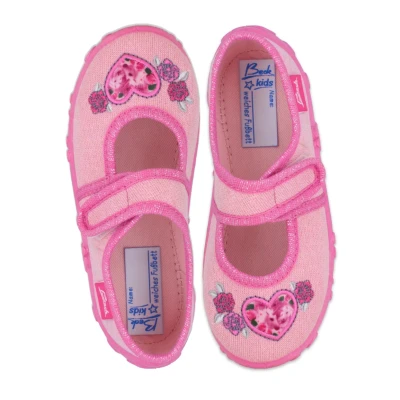 Afbeelding van Beck Darling Pantoffels voor kinderen, Maat: 32, Rosa Katoen