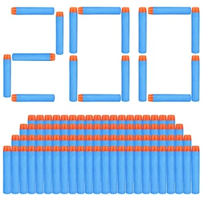 Afbeelding van Nerf bal, 200 stuks, dartpijlen, navulverpakking, zenuwbal, cartridge, munitie, pijl, zenuw, voor N Strike Elite Series Blasters Kid Toy Gun, BY VCOSTORE