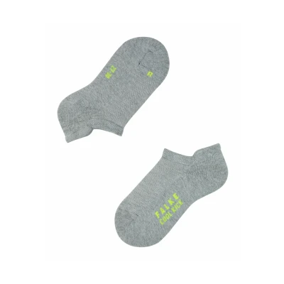 Afbeelding van Falke COOL KICK Sneaker Socks Anatomical Plush SOLE Sokken Light grey voor kinderen, Maat: 27 30,
