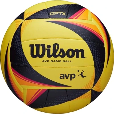 Afbeelding van Wilson AVP OPTX Official Beachvolleybal Volleyballen geel/zwart