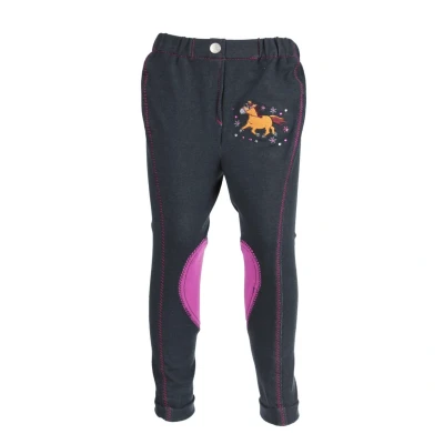 Afbeelding van Horka Rijbroek Minis Kids Jeans Blauw 110