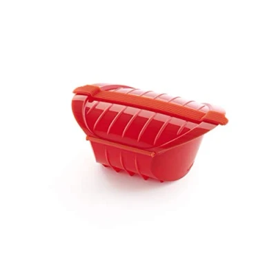 Afbeelding van Lékué Ogya Magnetronkookpan, 500 ml, rood