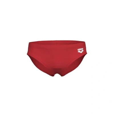 Image de Arena Slip de Bain Dynamo Junior pour Garçons, Séchage Rapide, Tissu MaxFit Eco résistant au Chlore et Sel, Protection UV 50+, avec Doublure Frontale, Rouge, 12 13 ans