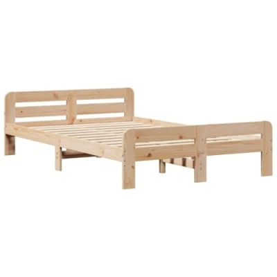 Afbeelding van Bedframe zonder matras massief grenenhout 120x190 cm