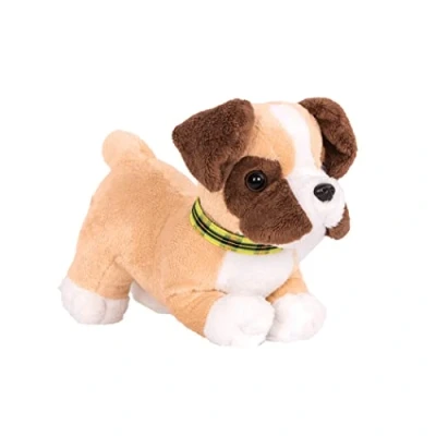 Afbeelding van Our Generation Poppenhuisdier Boxer Pup Pluche Beige/wit 3 delig