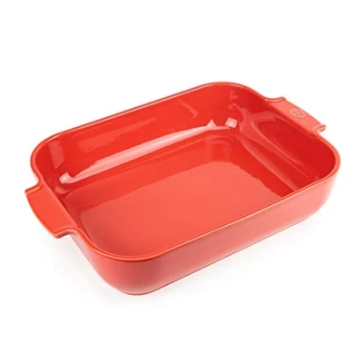 Afbeelding van Peugeot Appolia Rechthoekige Keramische Ovenschaal 40 Cm Rood