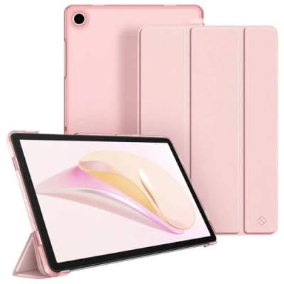 Afbeelding van FINTIE Beschermhoes voor Samsung Galaxy Tab A9+ 10,5 inch 2023 (SM X210/X216/X218), transparante matte beschermhoes, dun en licht, bescherming A9 Plus 2023, roségoud