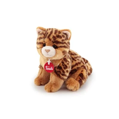 Afbeelding van Trudi Classic knuffel Poes Kat Kitten 24 cm Hoge kwaliteit pluche Knuffeldier voor jongens en meisjes Bruin 16x20x24 maat S
