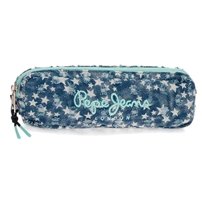 Afbeelding van Pepe Jeans Denim Star etui, Blauw, Geval