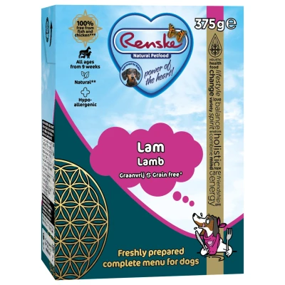 Afbeelding van Renske Vers Graanvrij Tetrapack 375 g Hondenvoer Lam