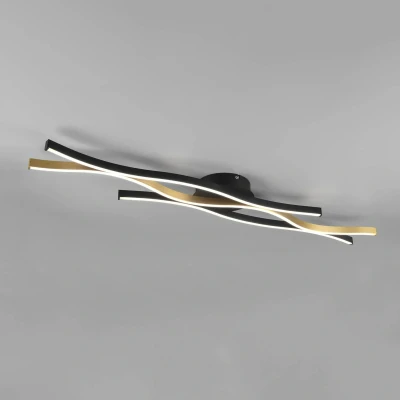 Afbeelding van Blaze LED plafondlamp, CCT, dimbaar, messing