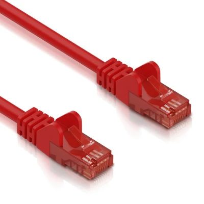 Afbeelding van Cat 6 U/UTP Netwerkkabel Patchkabel Internetkabel 10 Gbps 5 meter Rood Allteq