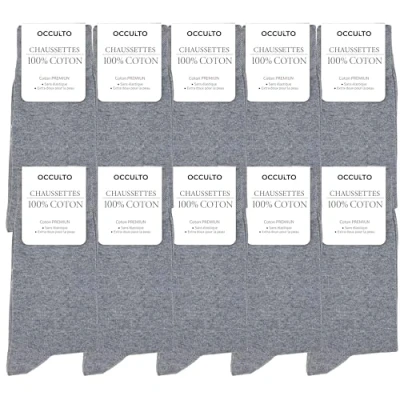 Afbeelding van Occulto 10 PACK Business Sokken, Heren, Maat: 39 42, Grau