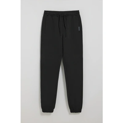 Afbeelding van Polo Club Heren Zwarte Joggingbroek Met Details M